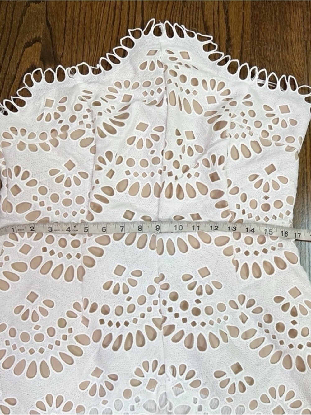 Elliatt Ivory Lace Cutout Tiered Maxi Dress - Picture 10 of 16